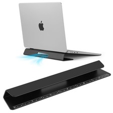 Psitek Portable Laptop Wedge Airflow Cooling Stand, Aluminium Laptops Black