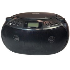 Nextron Portable CD Player Bluetooth Boombox with AM/FM Radio, Small, Black
