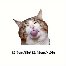 Whimsical Charming Funny Cat Decal 2PCS for Car Bumper Laptop Pet Lover Gifts