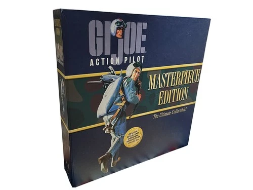 1996 Hasbro GI Joe Masterpiece Edition Action Pilot Figure & Book OPEN BOX