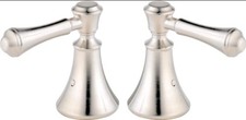 Delta H697SS Cassidy Metal Lever Handle Set Roman Tub Stainless HA