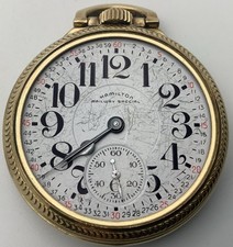1955 Hamilton Railway Special 992B 16s 21J Railroad RGP Pocket Watch