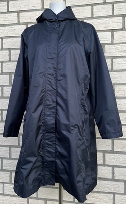 Giada-kurzer Damen Wetter Mantel mit Kapuze-dunkelblau-Größe L-wie NEU