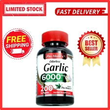 FITO MEDIC'S Garlic Supplements 200 Softgels Odorless Garlic Pills Health