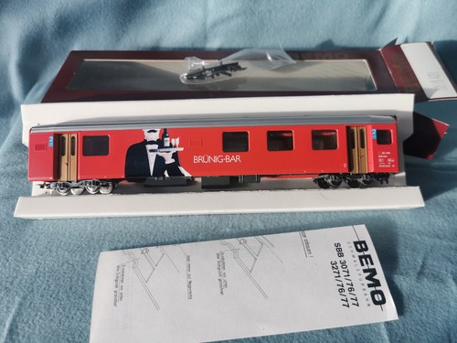 BEMO 3278 421  SBB Brünig-Bar  Personenwagen/Servicewagen der SBB, 2.Kl. | Zustand: Neu