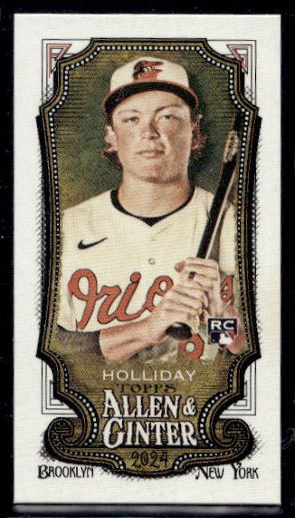 2024 Topps Allen & Ginter #277 Jackson Holliday Mini Baltimore Orioles Rookie Rc