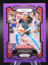 2024 Panini Monopoly Prizm WNBA JORDIN CANADA #56 PURPLE WAVE PRIZM SP DREAM