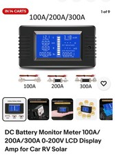 Solar Multifunction Battery Monitor 0-200v, 300 Amps