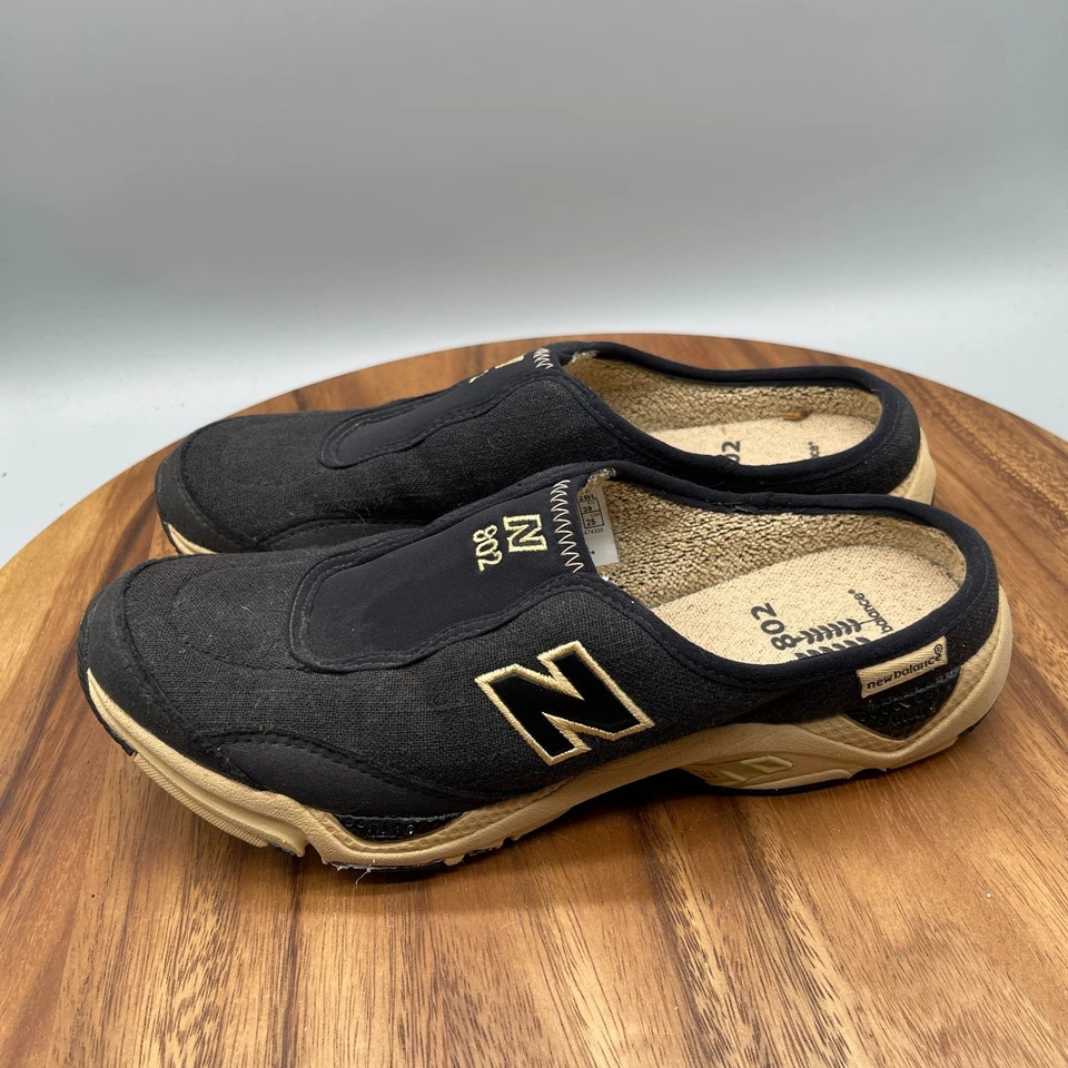 Zapatos New Balance 802 para mujer 8 D negros deportivos cómodos mulas caminar correr Foto 3 de 4