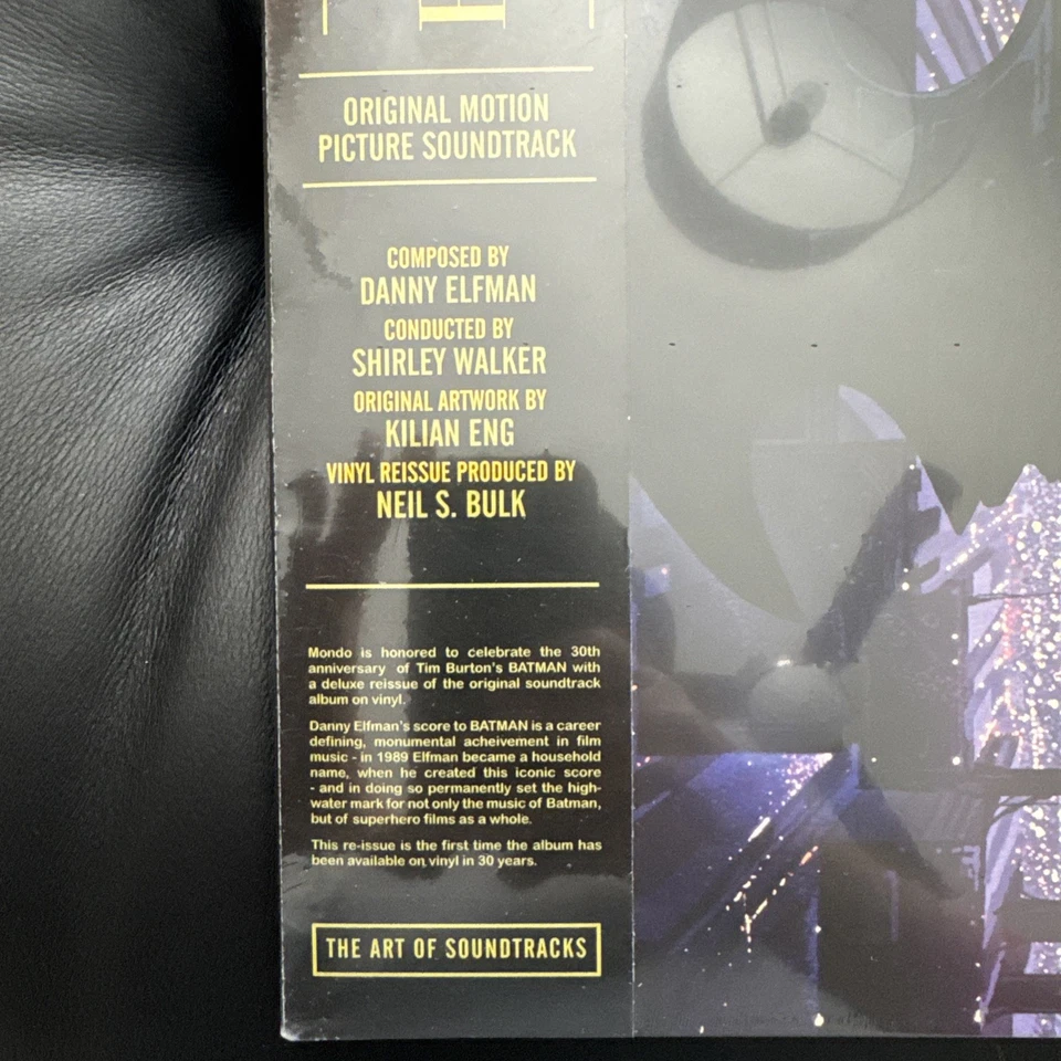 Batman Vinyl LP by Danny Elfman sealed yellow/black green/purple LP soundtrack - Image 3 of 4