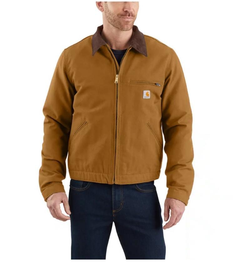 CARHARTT Iconic J01 Duck Detroit Jacket Carhartt Brown Regular