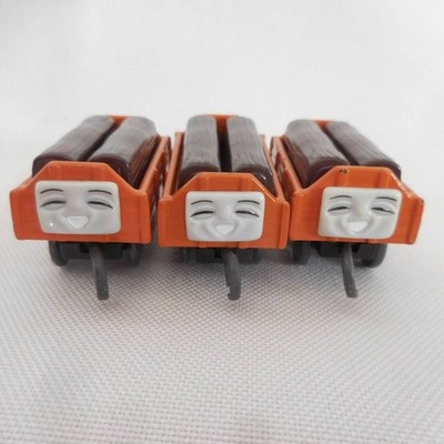 Tomy Capsule Plarail Thomas Orange Mischief Güterwagen 3 Wagen Oldtimer