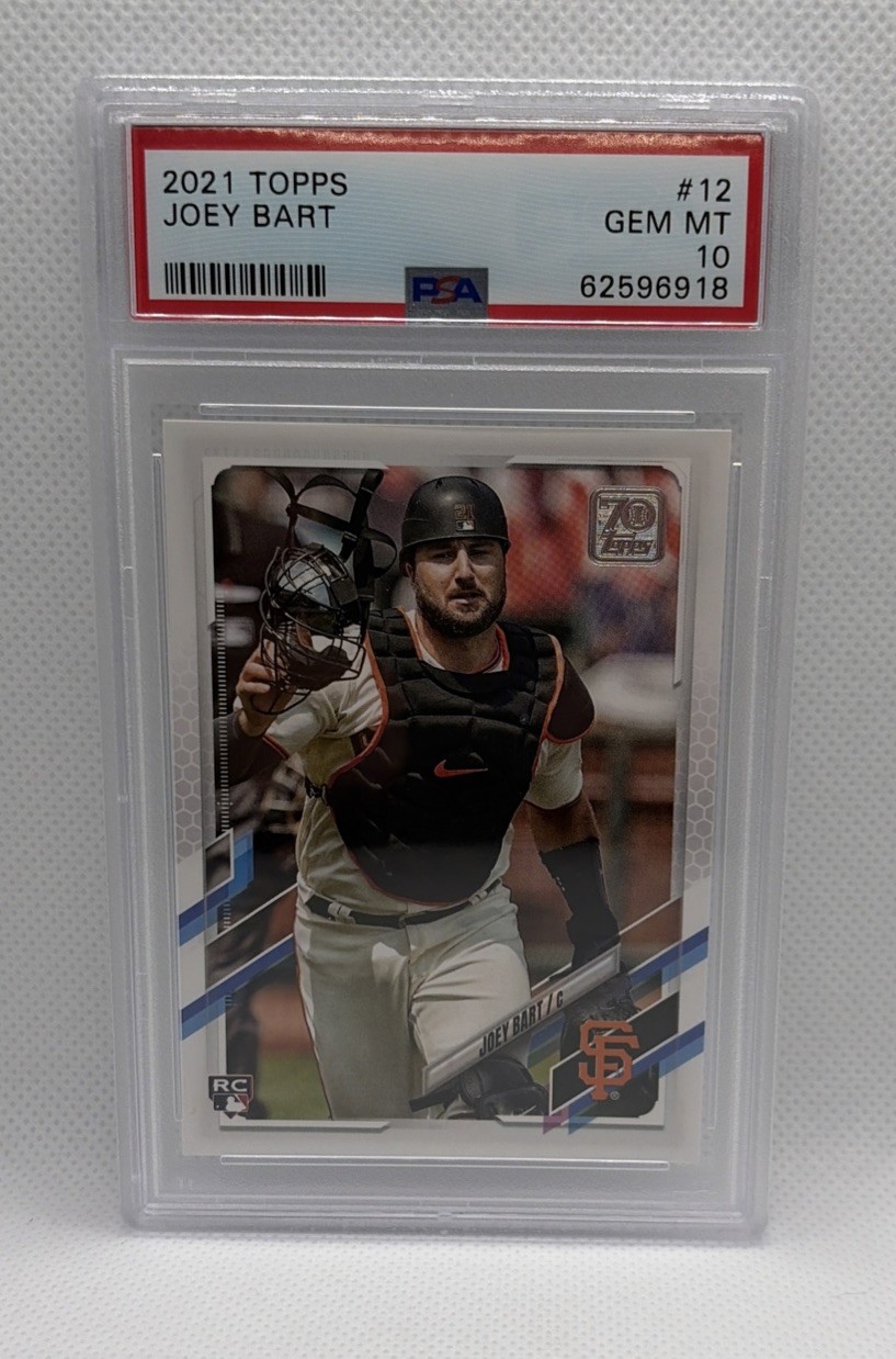 2021 Topps - Joey Bart #12 White Jersey (RC) Giants PSA 10