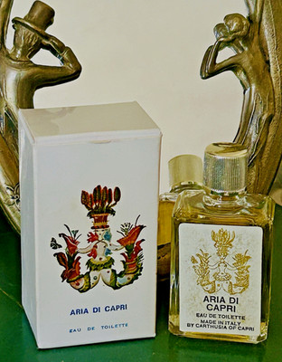 Vintage Aria Di Capri Italy Eau De Toilette by Carthusia of Capri Full with Box