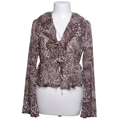 Next, chemisier, taille : 36, marron/blanc, polyester, peau de serpent, femme... - Photo 1/4