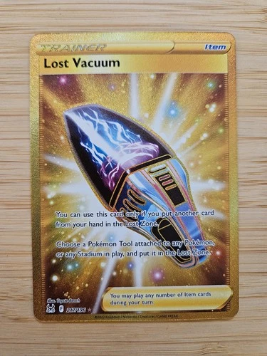 Lost Vacuum 217/196 Lost Origin NM Gold Secret Rare Pokemon Card