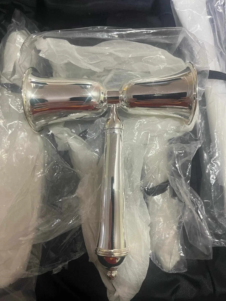 Nuevo Juego Toalla Plata 5 Piezas Bartender en Estuche Fieltro Verde Foto 2 de 3