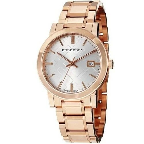 Nuovissimo Orologio Unisex Burberry The City BU9004 Colore Oro Rosa Acciaio Inox