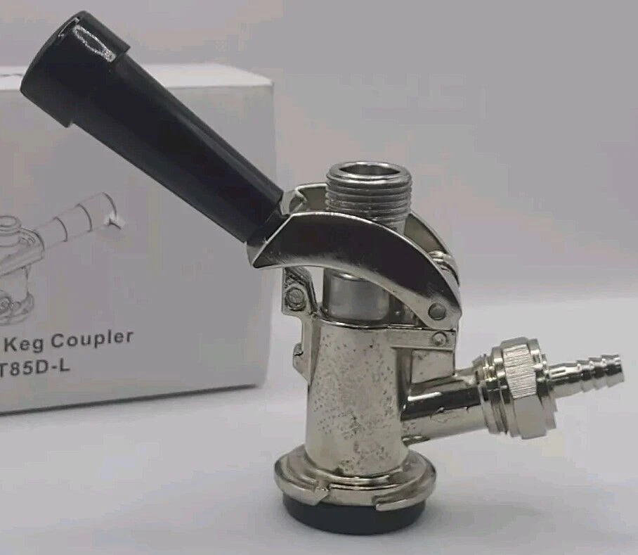 Acoplador de barril Kegco KC KT85D-L sistema estándar D negro sin usar nueva caja abierta cerveza Foto 4 de 4