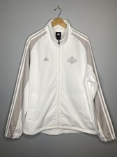 2009 Adidas NBA All Star Large Fits XL Warm Up Jacket Phoenix Men's White  Gray