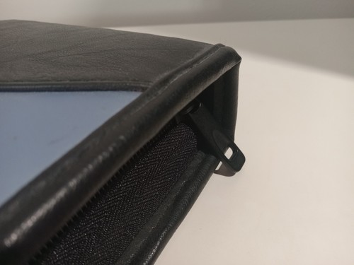 Case Logic 24 DVD/CD Wallet Black Blue Zippered Storage Case - Vintage Y2K Retro - Picture 5 of 11