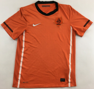 美品　Nike オランダ代表 ユニフォーム KNVB 2010 Holland World Cup 2010 2012 Nike jersey shirt home orange