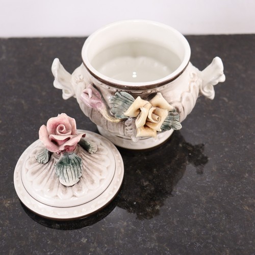 Capodimonte Tea Set Italian Porcelain Floral 4 Piece Victorian Exquisite - Picture 15 of 22
