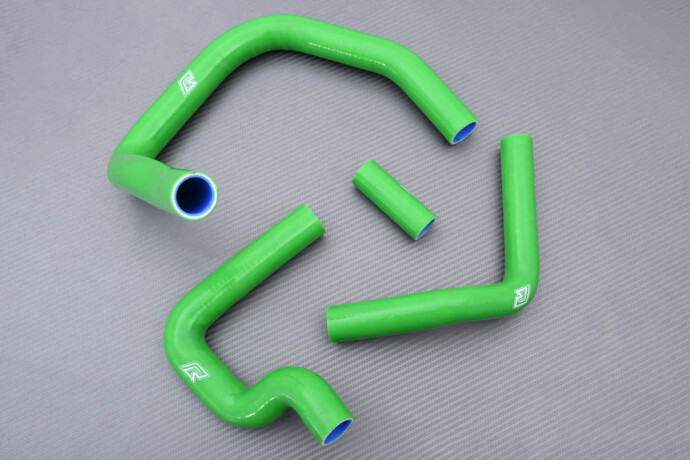 Kit durites eau vertes Kawasaki ZX10R anti-surchauffe pour radiateur moto de 2004 et 2005