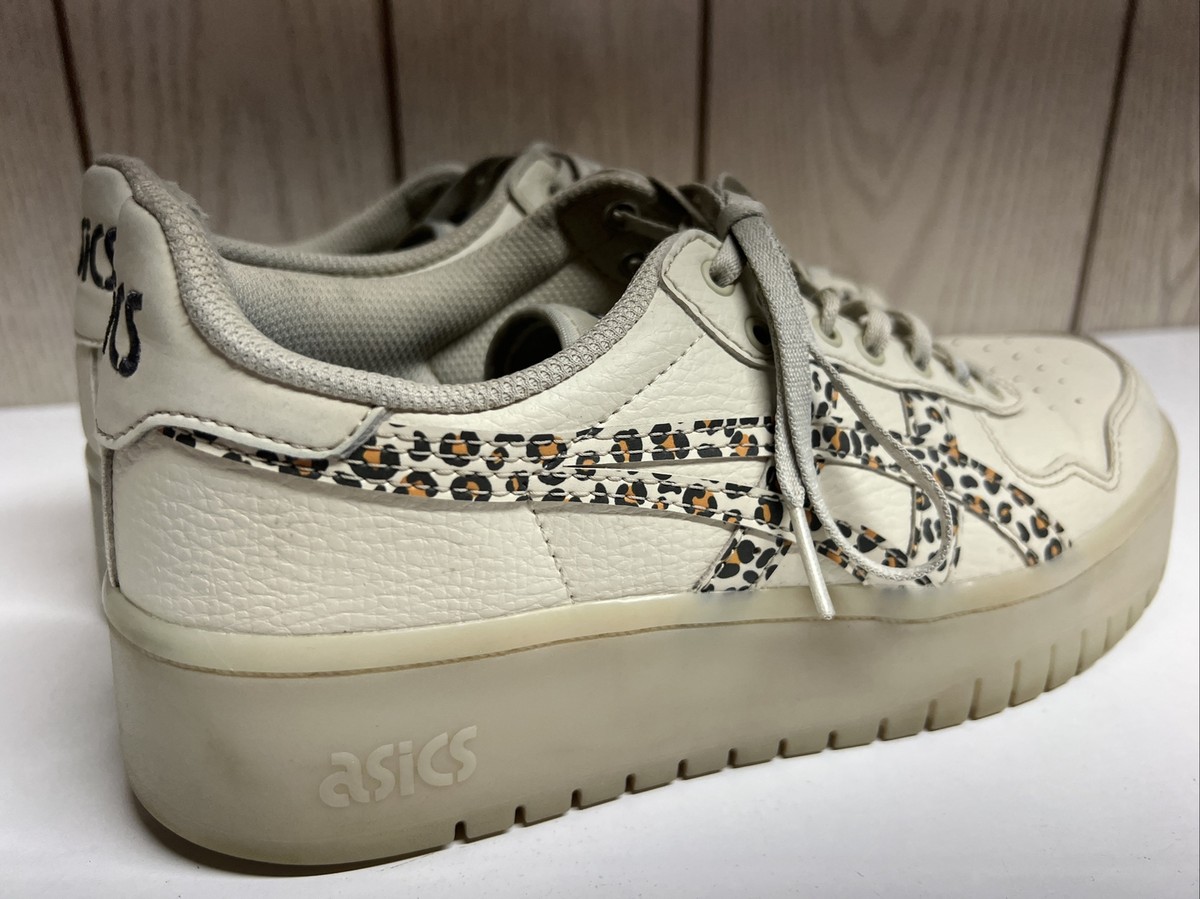 ASICS Cream Cheetah Print Japan S Athletic Platform Shoes