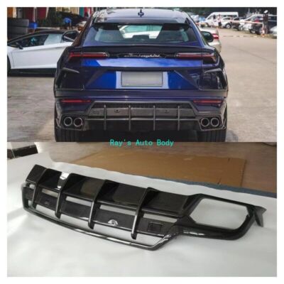 Fit For Lamborghini Urus TC Style Carbon Fiber Rear Bumper Diffuser Splitter Lip