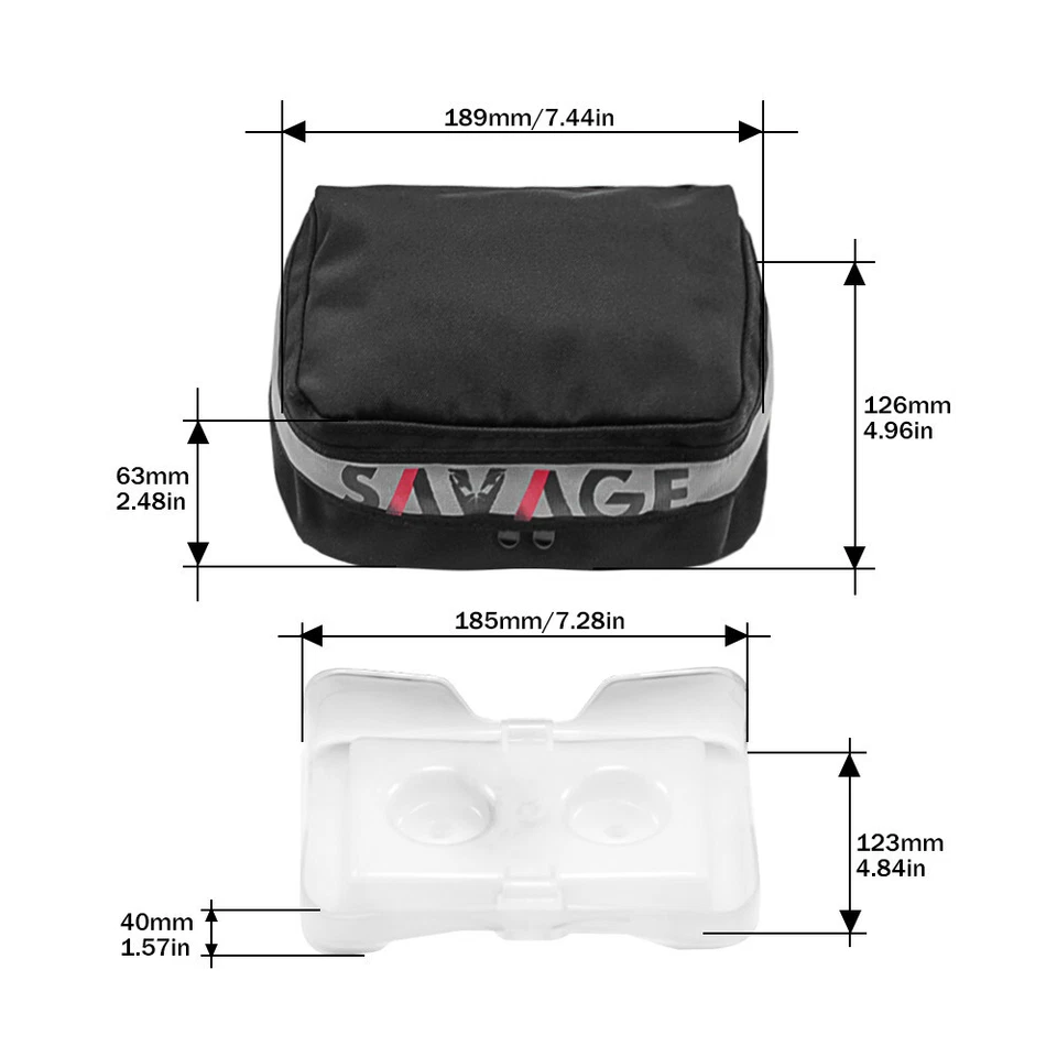 Paquete de guardabarros trasero bolsa de herramientas para SUZUKI DR 650SE RM85/125 RMZ 450 250 DR 200S/SE Foto 2 de 4