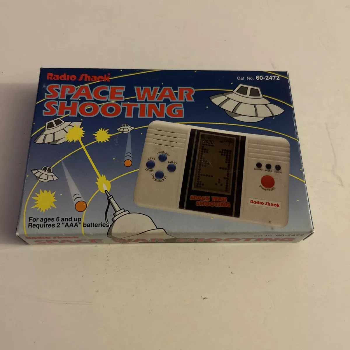 Vintage Radio Shack SPACE WAR SHOOTING Handheld Game 60-2472