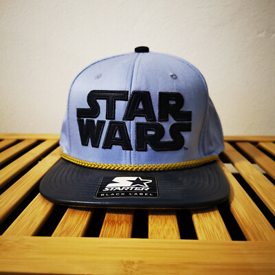 Starter Black Label Star Wars Blue Gold Snapback Cap Baseball