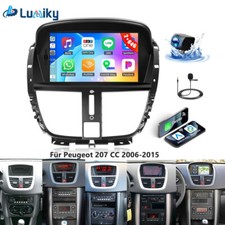 Per Peugeot 207 CC 2006-2015 Android 15 2+64GB GPS Apple CarPlay Autoradio con Cam