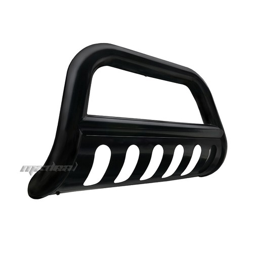 New Black Bull Bar with Skid Plate Fits 0209 Chevy Trailblazer; 0207