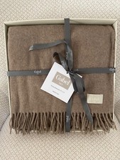 Gabel 1957 Italy Throw 51"x71  41 Wool, 10 Cashmere, boxed luxury blanket