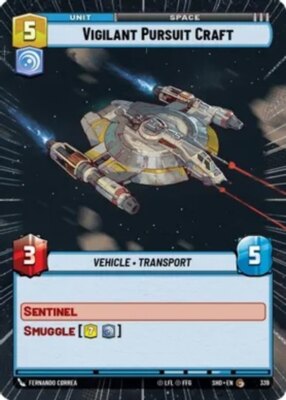 Vigilant Pursuit Craft - Hyperspace #339 Star Wars Unlimited Shadows of the Gala