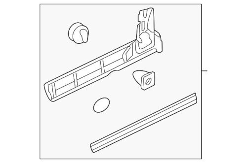 Moldura de acabado de puerta trasera derecha para Land Rover LR4 2010-2016 (P/N LR010623)