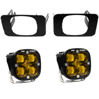Baja Designs Squadron SAE Fog Lights 15-20 Ford F150 17-22 F250 F350 Amber