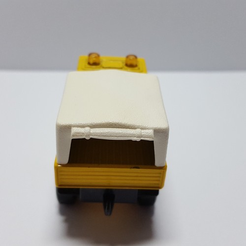 Lesney Matchbox Superfast #48 Yellow UNIMOG Rescue Snow Plow - NO Hood Label - Picture 6 of 8