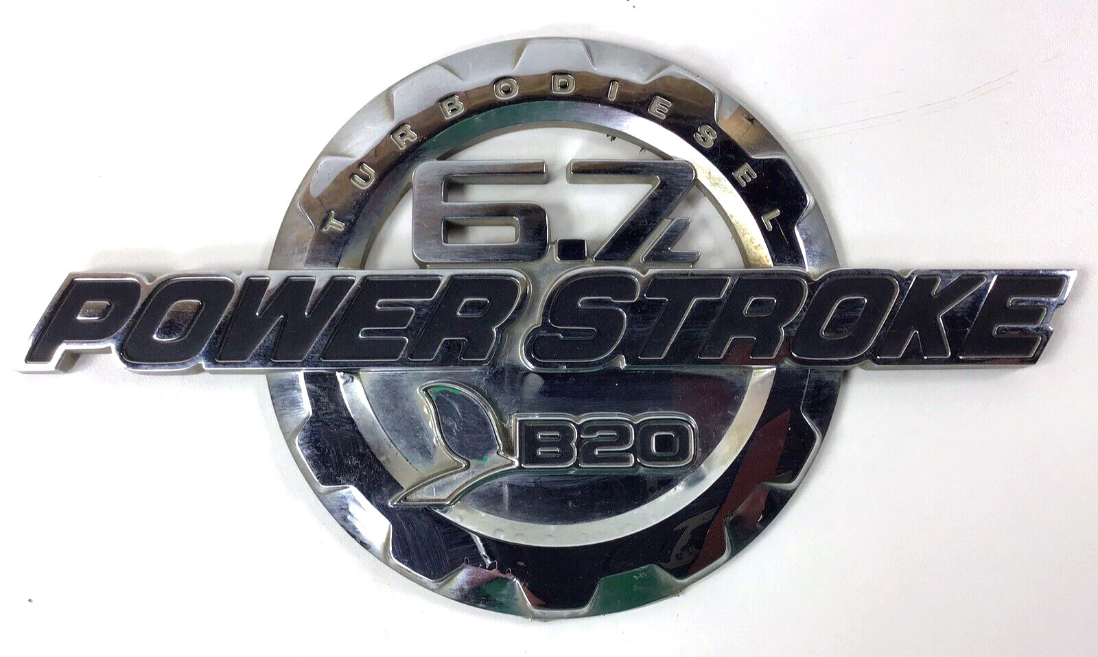 11-16 FORD F-250 F-350 TURBO DIESEL 6.7L POWER STROKE B20 EMBLEM LOGO OEM