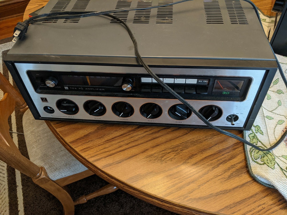Vintage TOA TA-30RZ Pro PA Amplifier w AM/FM Made in Kobe Vintage TOA TA-30RZ Pro PA Amplifier w AM/FM Made in Kobe