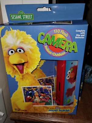 VTG Sesame Street Camera 110 Flash Indoor Outdoor Model S-100 Plus film ...