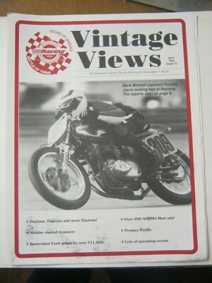 April 1995, Issue 73 Vintage Views, AHRMA Magazine  (BD-76)