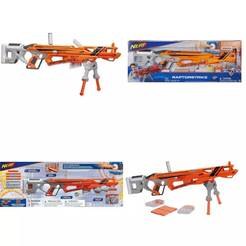  Nerf N-Strike Elite Precision Strike Set RaptorStrike and  FalconFire Blasters : Toys & Games