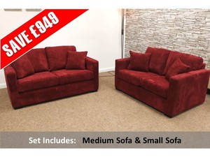 Mega Milo Sofa Set Rrp 1348 Was 499 Now Only Ebay Image Is Loading Mega Milo Sofa Set Rrp 1348 Was