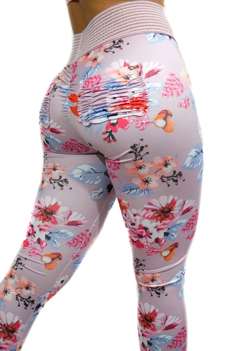 TF Floral Scrunch Leggings, Pink Floral (Alphalete, CLS, Cute Booty Lounge)