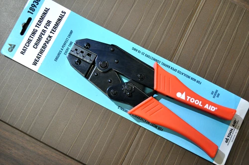 S&G Tool Aid 18930 Weather PackTterminals Ratcheting Terminal Crimper Plier