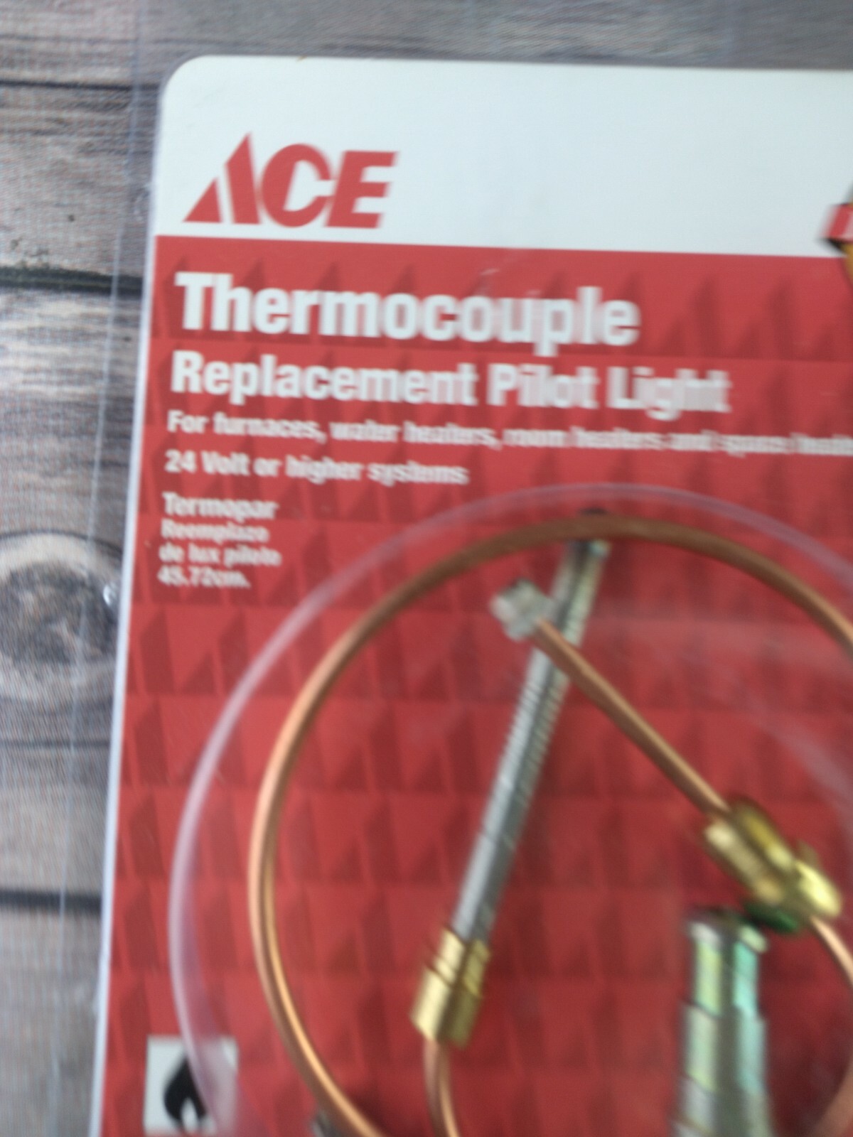 Ace Thermocouple 18u0026#034; Replacement Pilot Light 24V or higher Gas Heating  | eBay