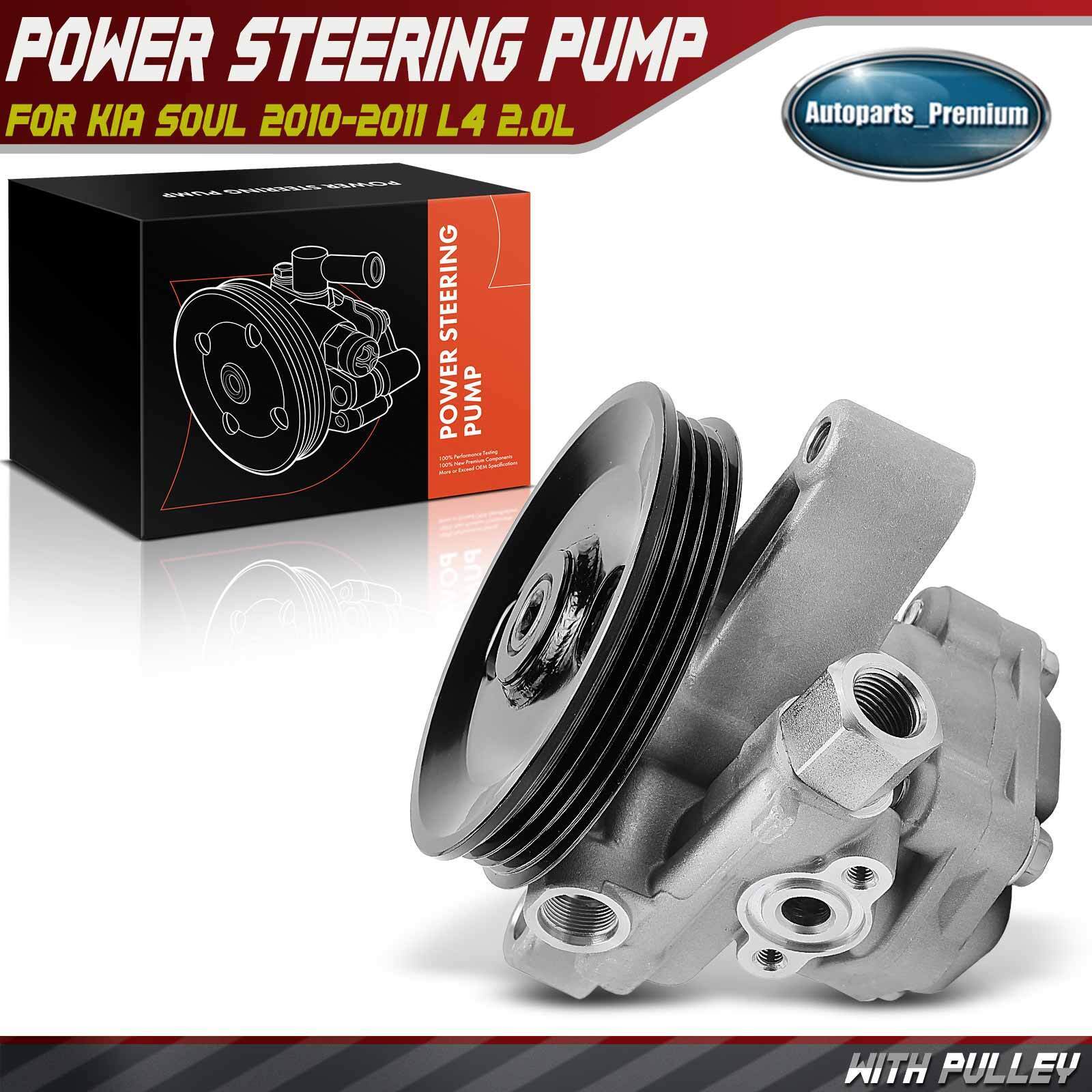 New Power Steering Pump with Pulley for Kia Soul 2010-2011 L4 2.0L 571002K500